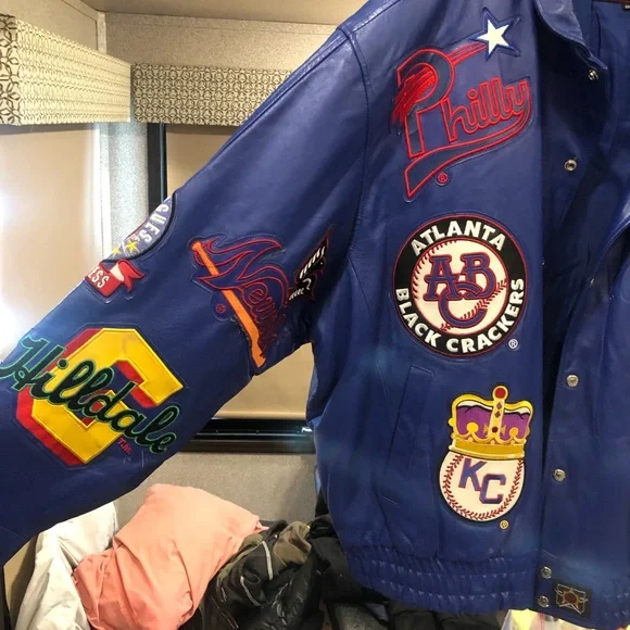 VERY RARE JEFF HAMILTON LEATHER JACKET NEGRO LEAGUE MLB HOLY GRAIL